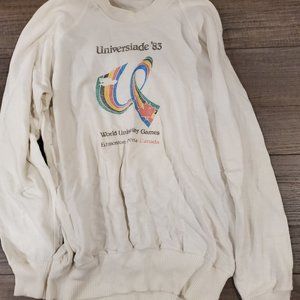 Universiade 83 White Sweatshirt L Large